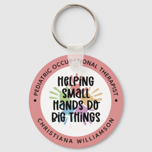 Custom Pediatric OT Occupational Therapist Gifts Key Ring