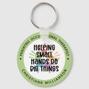 Custom Pediatric OT Occupational Therapist Gifts Key Ring