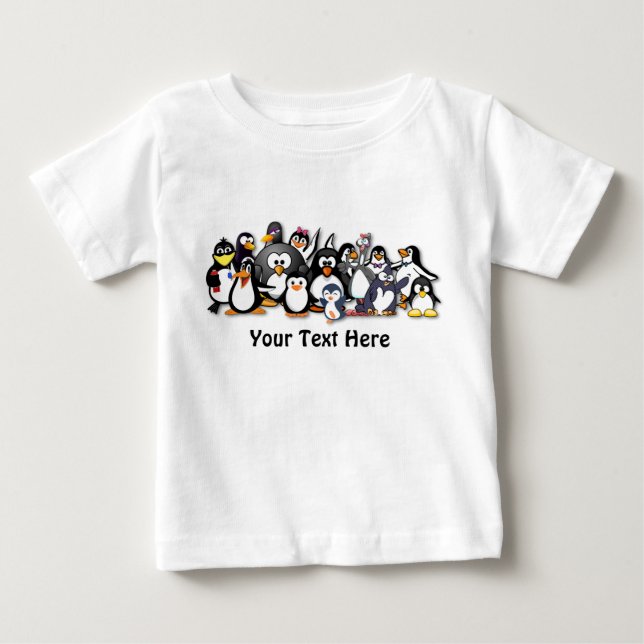 Custom Penguin Baby Shirt (Front)