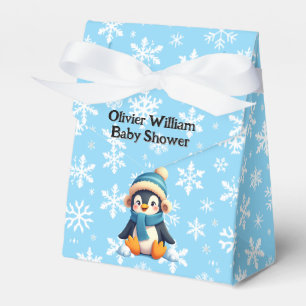 Custom Penguin Baby Shower Favour Box