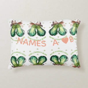 Custom Perfect Pear Crystal Valentine Gift Decorative Cushion