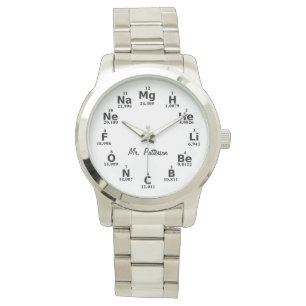 Custom Periodic Table Science Elements Watch