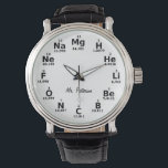 Custom Periodic Table Science Elements Watch<br><div class="desc">Custom Periodic Table Science Elements watch.</div>