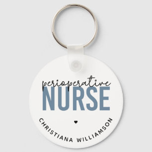 Custom Perioperative Nurse RN OR Nurse Gifts Key Ring