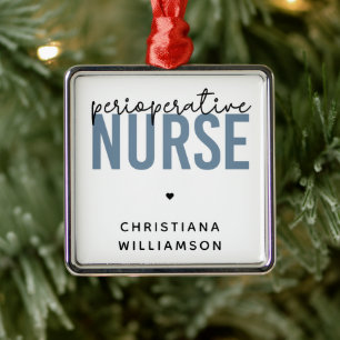 Custom Perioperative Nurse RN OR Nurse Gifts Metal Tree Decoration