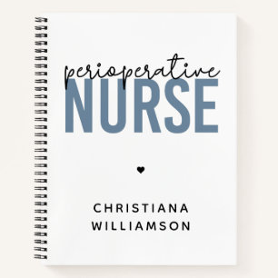 Custom Perioperative Nurse RN OR Nurse Gifts Notebook