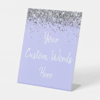 Custom Periwinkle Purple Birthday Party Your Text