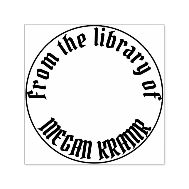 Custom Personal Library Stamp (Design)