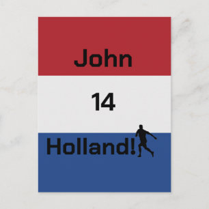 Custom Personal Name Oranje Fan Postcard