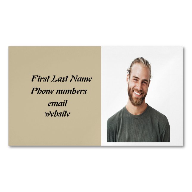 Custom Personal Photo Wolf Totem  Business Card (Front)