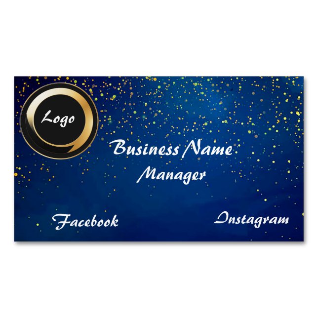 Custom Personal QR code professional Magnetic Business Card (Front)