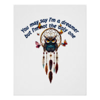 Custom Personalise Boho Owl Beautiful Hippie