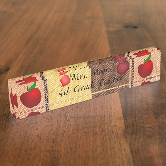 custom personalise Business Service Desk office Nameplate (Side)