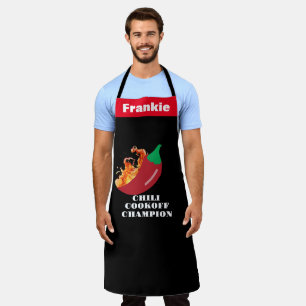 Custom Personalise Chilli Cookoff Champion Apron