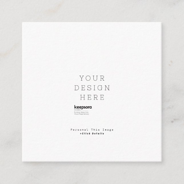 Custom Personalise  Enclosure Card (Front)