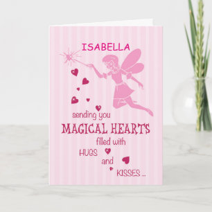 Custom Personalise Name Birthday Girl Magical Fair Card