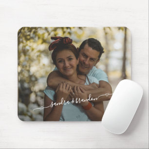 Custom Personalise Photo And Names Design Mouse Mat