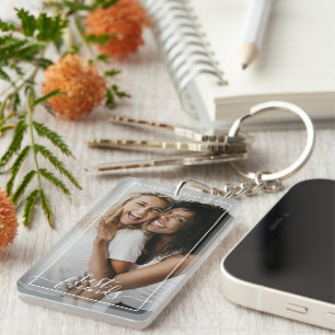 Custom Personalise Photo Best Friends Ever Key Ring