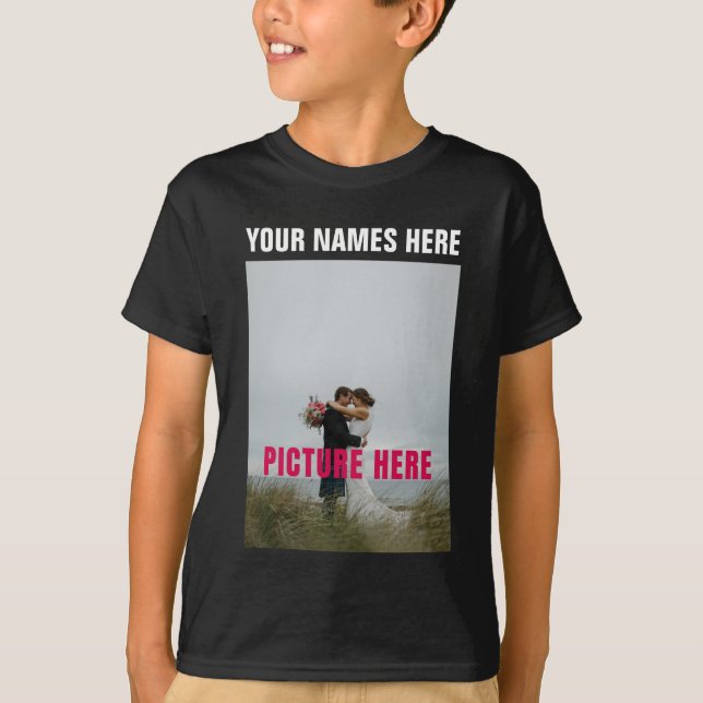 Custom Personalise Photo Image T-Shirt (Front)