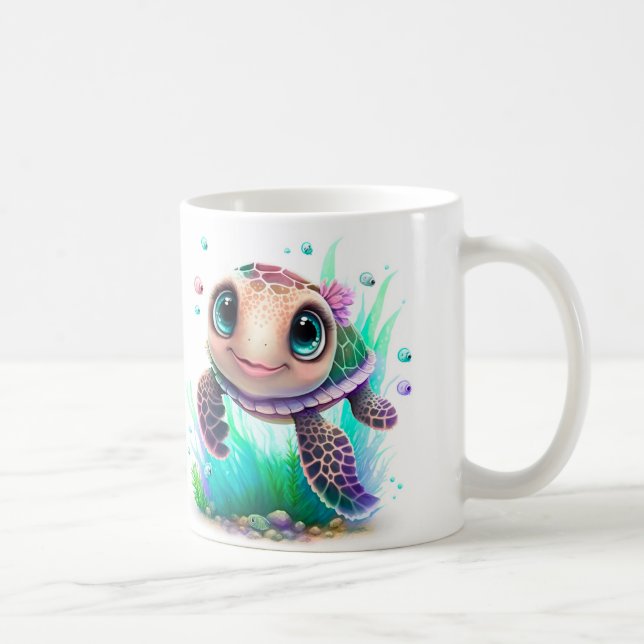 Custom Personalise Turtle Photo Turtle Quote       Coffee Mug (Right)