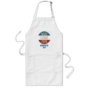Custom Personalise Vintage Gift Best Ever Long Apron
