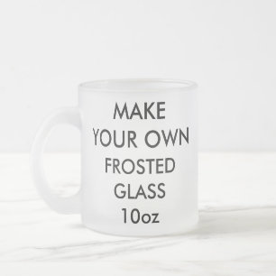 Custom Personalised 10oz Frosted Beer Glass Coffee Mug