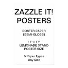 Custom Personalised 11"x17" Semi-Gloss Poster