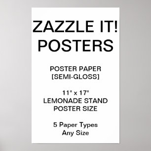 Custom Personalised 11"x17" Semi-Gloss Poster