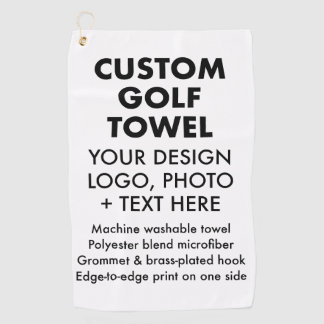 Custom personalised 16" x 24" Golf Towel Blank