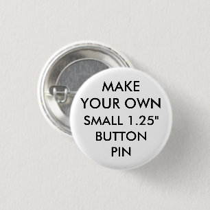 Custom Personalised 1.25"" Small Button Pin Badge