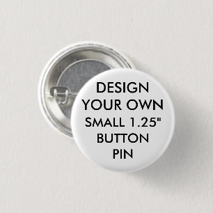 Custom Personalised 1.25"" Small Button Pin Badge