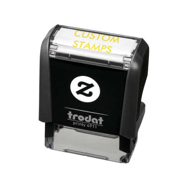 Custom Personalised 1.4" x 0.4" Self-inking Stamp (Product)