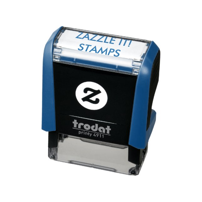 Custom Personalised 1.4" x 0.4" Self-inking Stamp (Product)