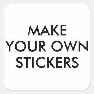 Custom Personalised 1.5" Square Stickers