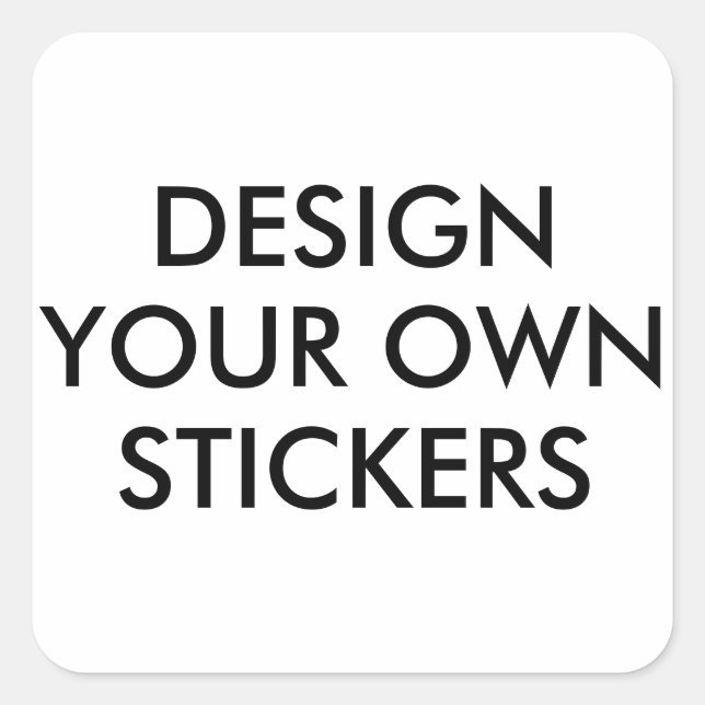 Custom Personalised 1.5" Square Stickers (Front)