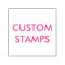 Custom Personalised 1.5" x 1.5" Self-inking Stamp