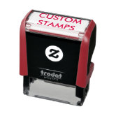 Custom Logo Name Return Address Self inking Stamp Zazzle