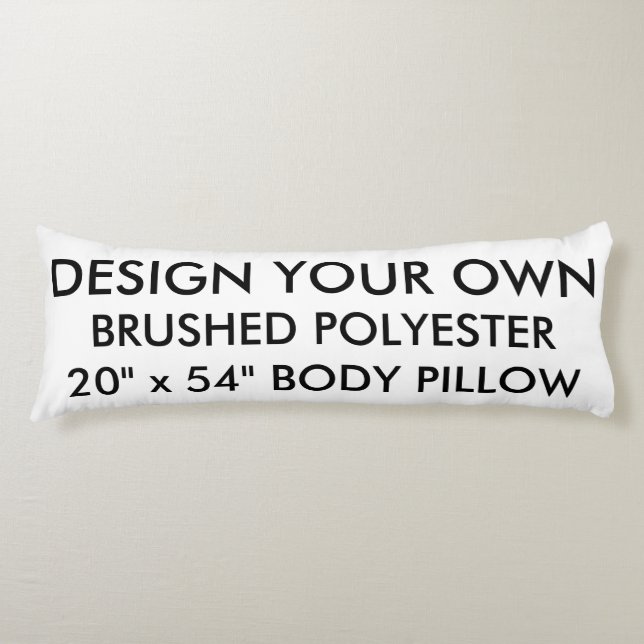 Custom Personalised 20"x54" POLYESTER Body Pillow (Front)
