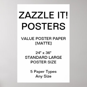 Custom Personalised 24"x36" Value Matte Poster