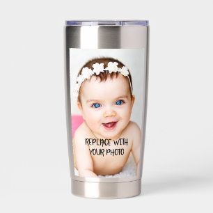 Custom  personalised (2 sided) insulated tumbler