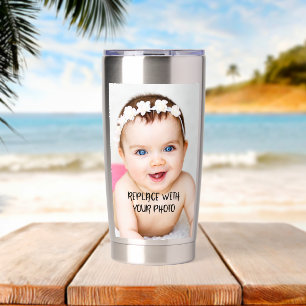 Custom personalised (2 sided) insulated tumbler