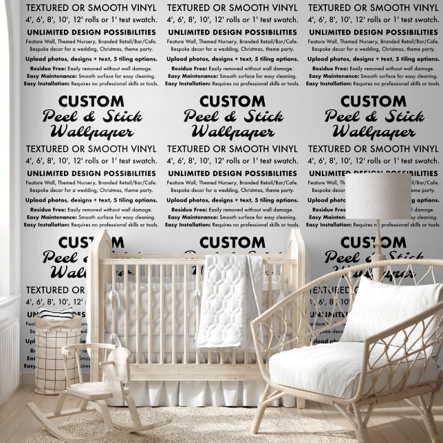 Custom Personalised 2' x 10' Textured Peel & Stick Wallpaper (Kids)