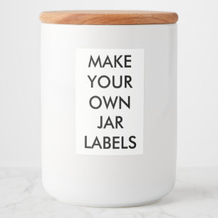 Custom Personalised 2" x 3" Food Jar Labels (10)