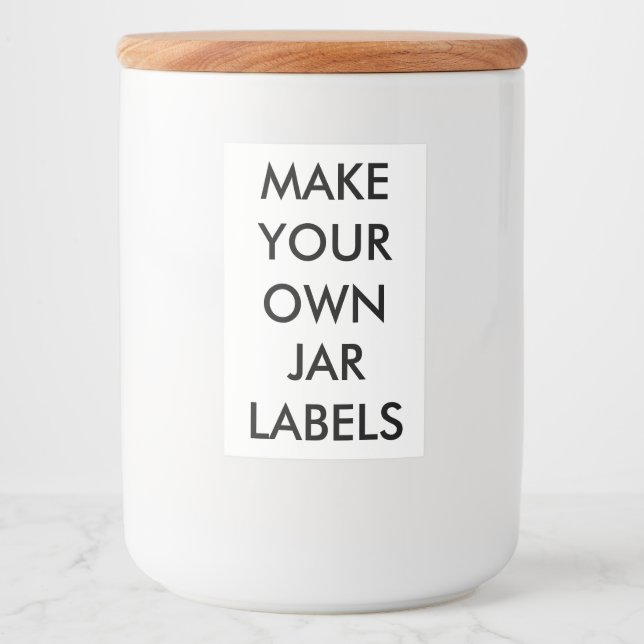 Custom Personalised 2" x 3" Food Jar Labels (10) (Front)