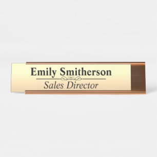 Custom Personalised 2 x 8 Desk Nameplate