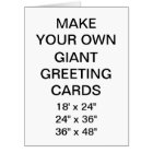 Custom Personalised 36" x 48" Giant Greeting Card