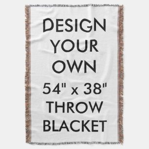 Custom Personalised 38" x 54" Throw Blanket