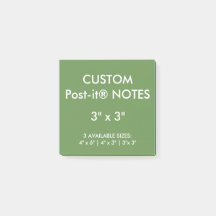 Custom Personalised 3" Square Post-it® Notes Blank