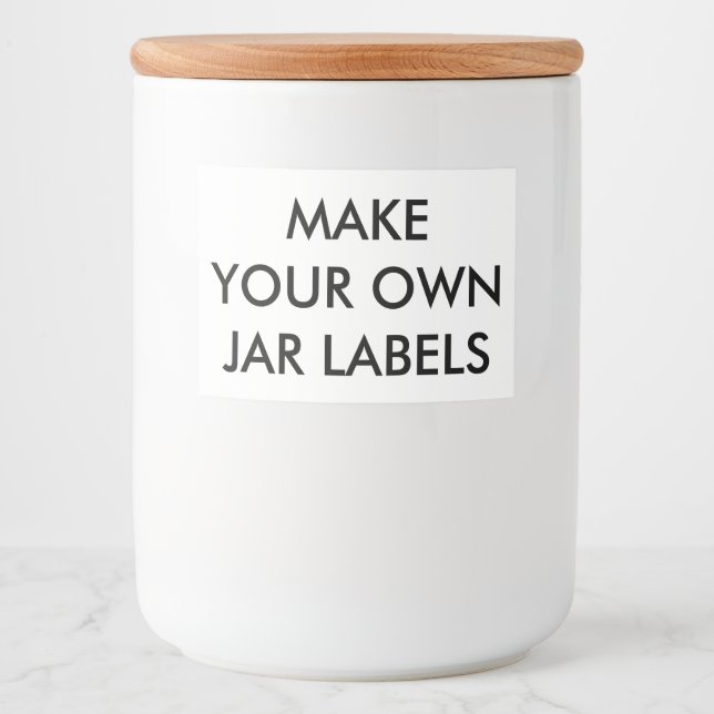 Custom Personalised 3" x 2" Food Jar Labels (10) (Front)