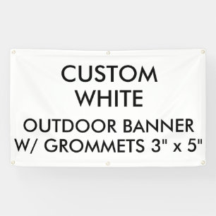 Custom Personalised 3' x 5" Outdoor Banner